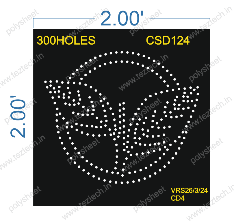 CSD124 ADMK 2X2 FEET 300 HOLES