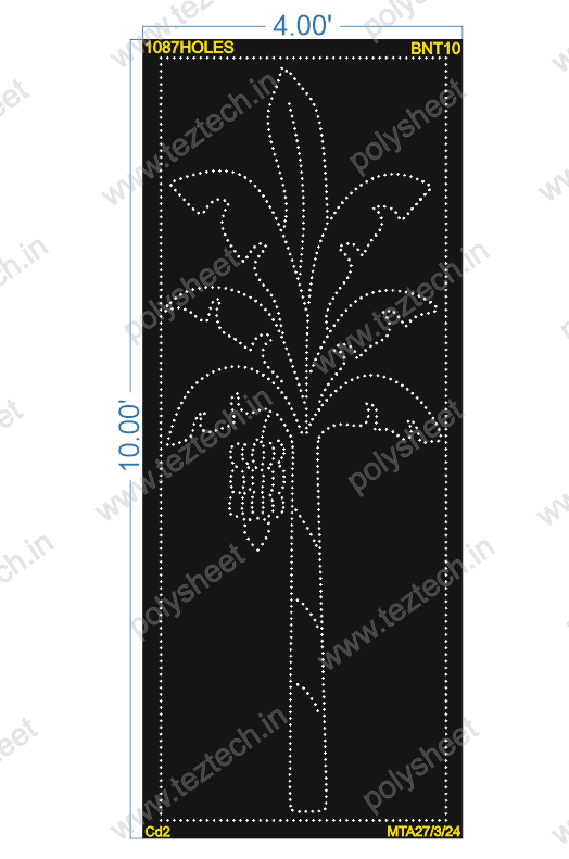 BNT10 BANANA TREE 10X4 FEET 1087 HOLES