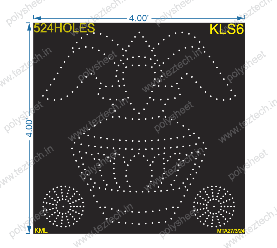 KLS6 KALASH 4X4 FEET 524 HOLES