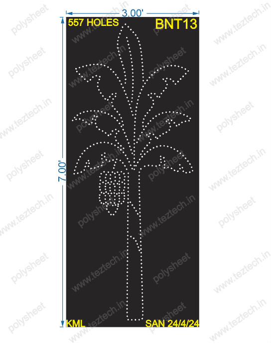 BNT13 BANANA TREE 7X3 FEET 553 HOLES