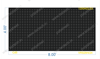 SCR468  4X8 FEET 25X50 HOLES SCREEN TOTAL HOLES=1250