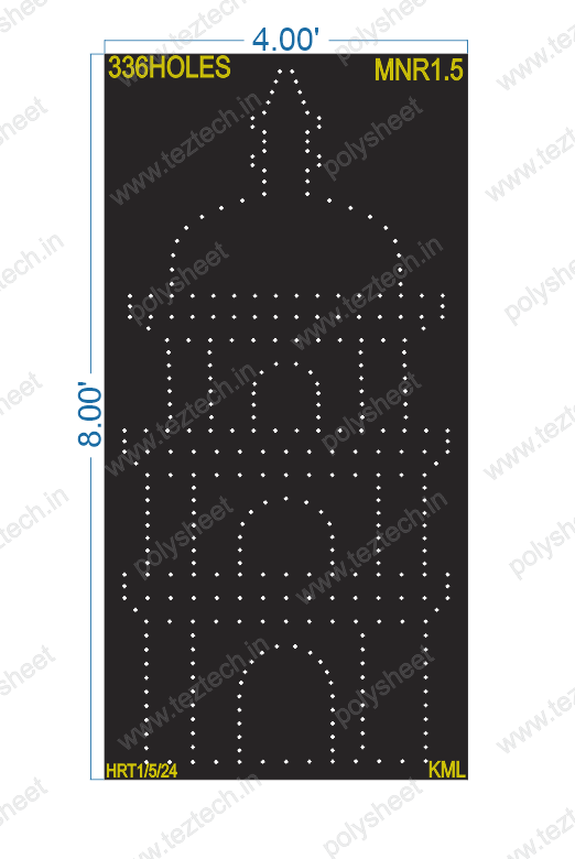 MNR1.5MINAR 4X8 FEET 336 HOLES