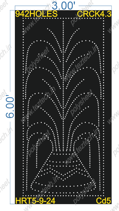 CRCK4.3 CRACKER 3X6FEET 942HOLES
