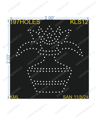 KLS12 KALASH 2X2 FEET  197 HOLES