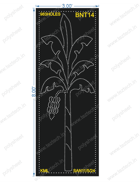 BNT14 BANANA TREE 8X3 FEET 983 HOLES
