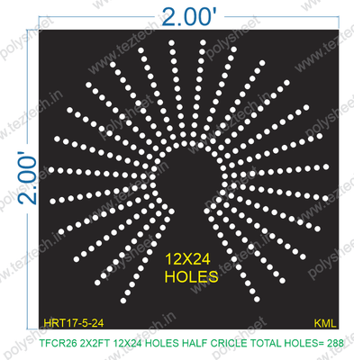 TFCR26 2X2 FEET 12X24 HOLES 288 TOTAL HOLES