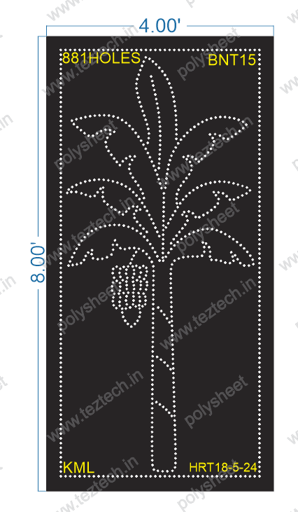 BNT15 BANANA TREE 8X4 FEET 881 HOLES