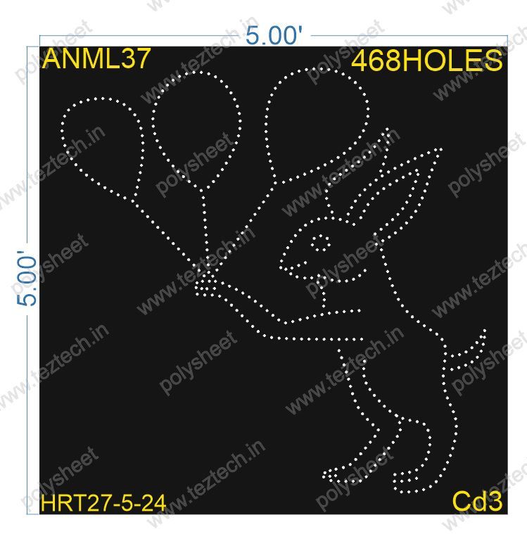 ANML37 RABBIT 5X5 FEET 468 HOLES