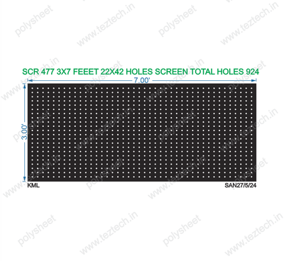 SCR477 3X7 FEET 22X42 HOLES SCREEN