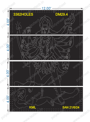 DM29.4  KALI MATA  16X12 FEET 3382 HOLES 4PARTS