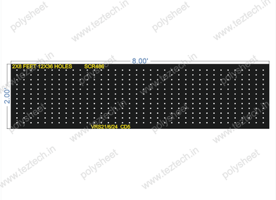 SCR486	2X8 FEET 12X36 HOLES SCREEN TOTAL HOLES=432