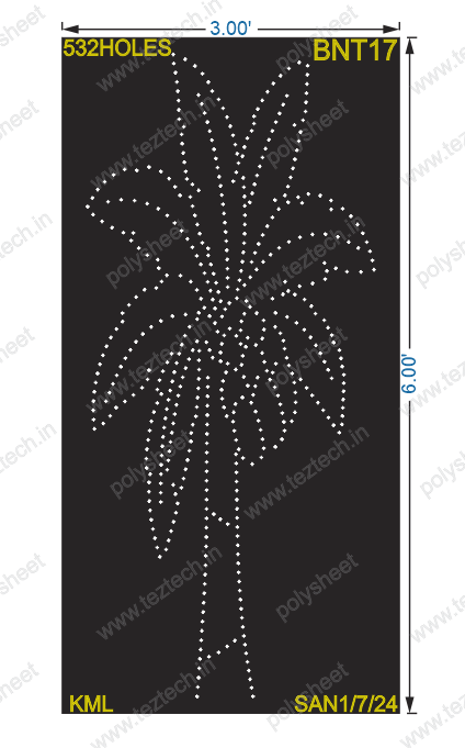 BNT17 BANANA TREE 6X3 FEET 532 HOLES