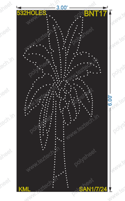 BNT17 BANANA TREE 6X3 FEET 532 HOLES