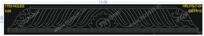 CGTR12 CURVE GATE ROW 2X13 FEET 1753 HOLES