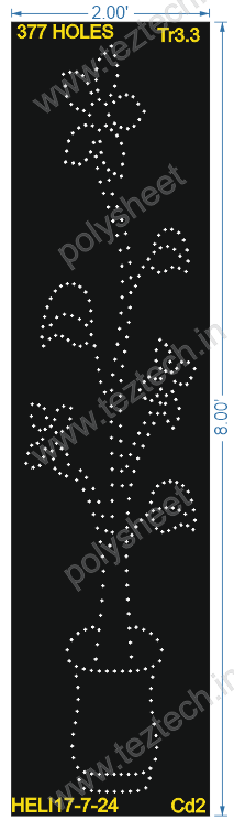 TR3.3 TREE 1 PART 8X2 FEET 377 HOLES