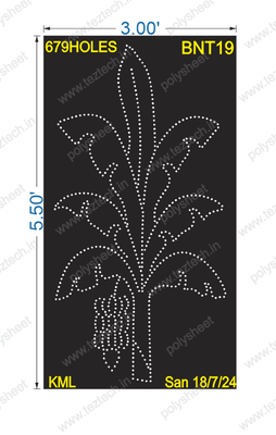 BNT19 BANANA TREE 5.5X3 FEET 679 HOLES