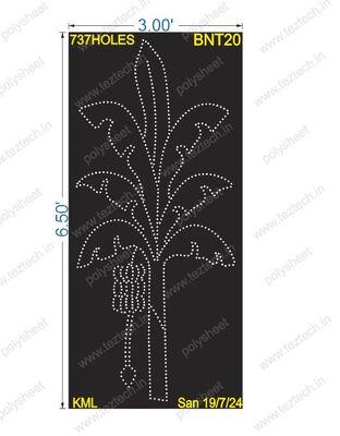 BNT20 BANANA TREE 6.5X3 FEET 737 HOLES