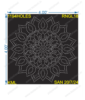 RNGL18 RANGOLI 4X4 FEET 1194 HOLES