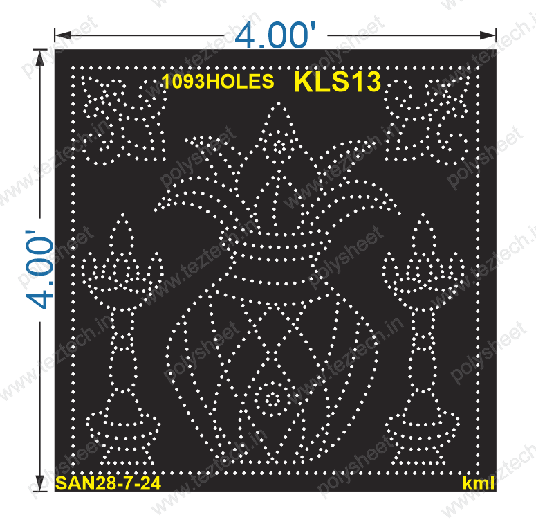 KLS13 KALASH 4X4 FEET  1141 HOLES