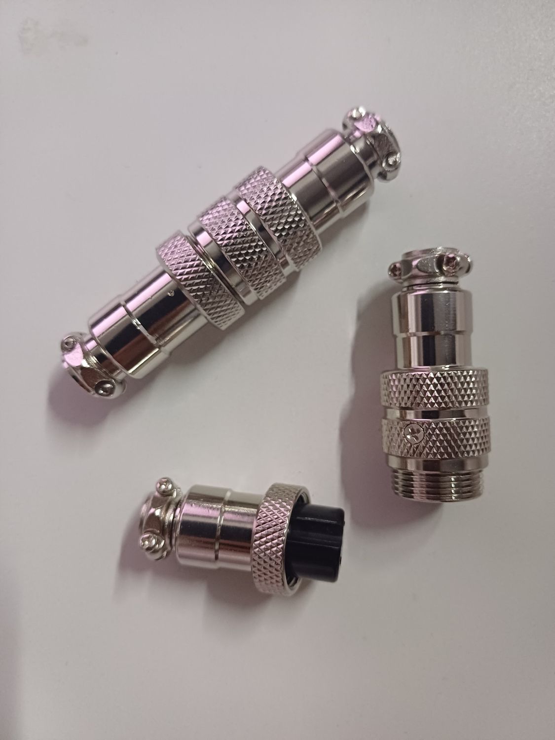 (RDCNN19) 2 PIN STEEL DUAL LONG END CONNECTORS PAIR