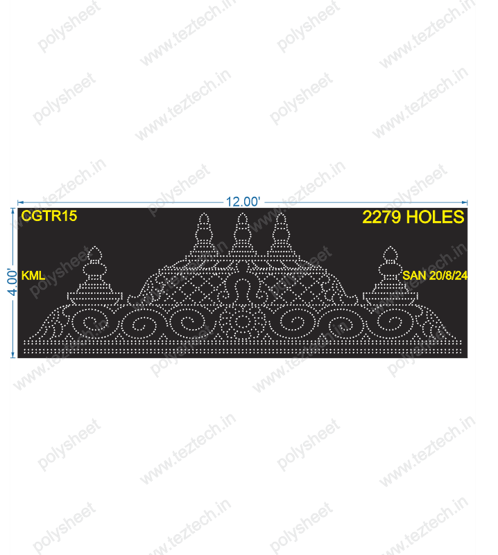 CGTR15 ROW 4X12 FEET 2279 HOLES