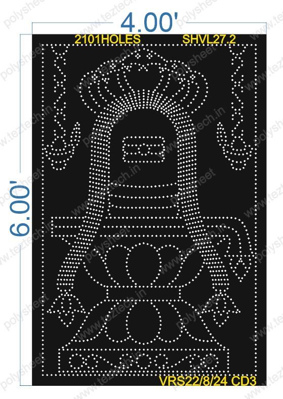 SHVL27.2 SHIVLING 6X4 FEET 2101 HOLES