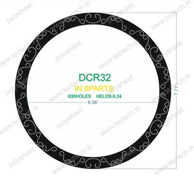 DCR32 DESIGNER CIRCLE 8X8 FEET 630 HOLES (6 PARTS)