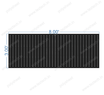 SCR151 3X8 FEET 24X32 HOLES SCREEN TOTAL HOLES=768