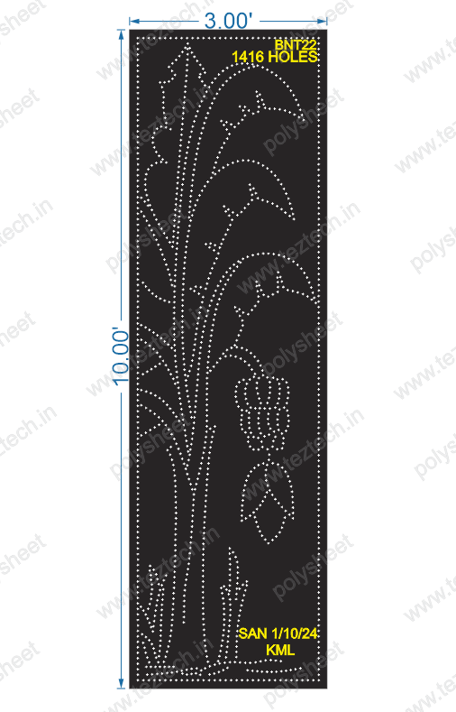 BNT22 BANANA TREE 10X3 FEET 1416 HOLES
