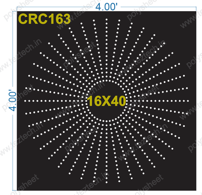 CRC163 4X4 FEET 16X40 HOLES CIRCLE TOTAL HOLES=640