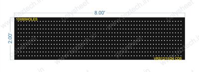 SCR523 2X8 FEET 10X60 HOLES SCREEN TOTAL HOLES=600