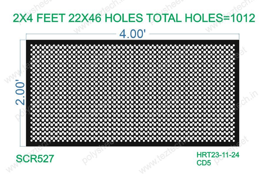SCR527 2X4 FEET 22X46 HOLES SCREEN TOTAL HOLES=1012