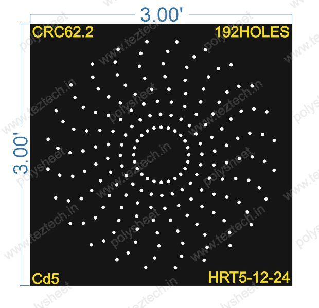 CRC62.2  3X3 FEET 8X24 HOLES TOTAL HOLES=192