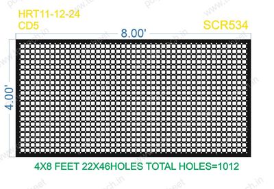 SCR534  4X8 FEET 22X46 HOLES SCREEN TOTAL HOLES=1012