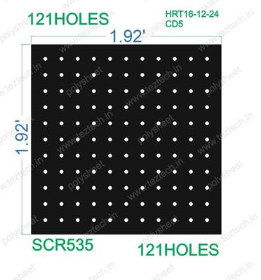 SCR535  1.92X1.92 FEET 11X11 HOLES SCREEN TOTAL HOLES=121