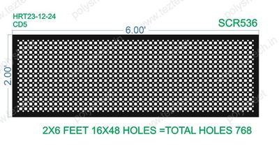 SCR536 2X6 FEET 16X48 HOLES  TOTAL HOLES=768