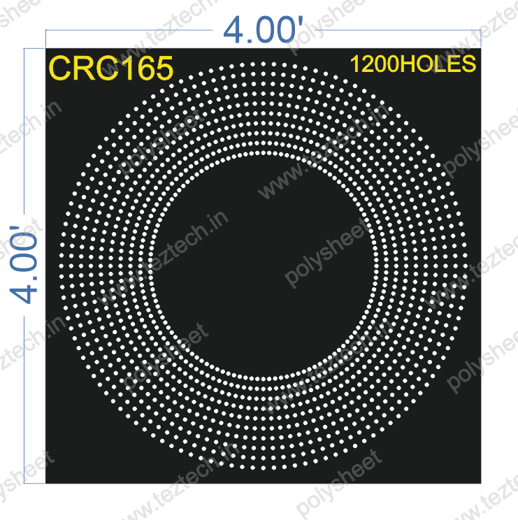 CRC165 CIRCLE 1 PART 4X4 FEET 1200 HOLES