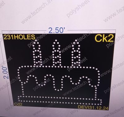 CK2 CAKE 1 PART 2X2.5 FEET 231 HOLES