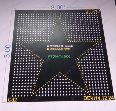 STR13 STAR 1 PART 3X3 FEET 872 HOLES