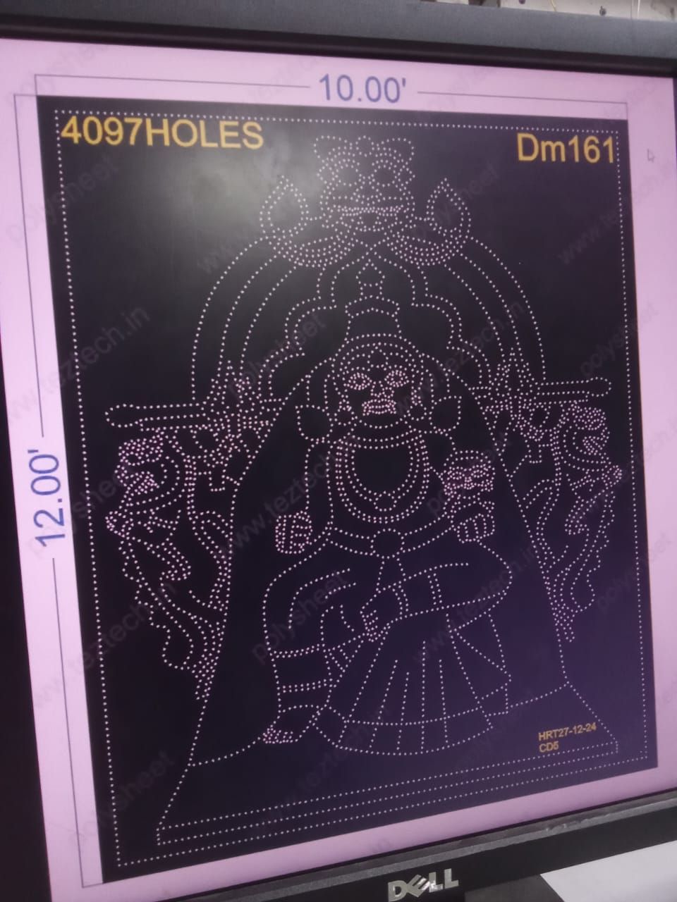 DM161 DEVI MATA 4 PART 12X10 FEET 4097 HOLES