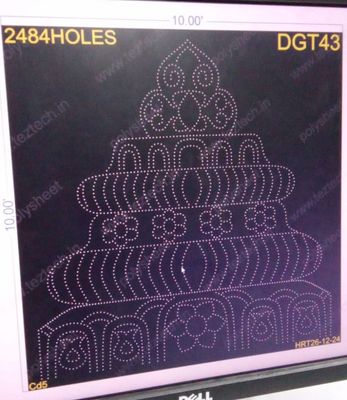 DGT43 DESIGNER GATE 3 PARTS 10X10 FEET 2484 HOLES