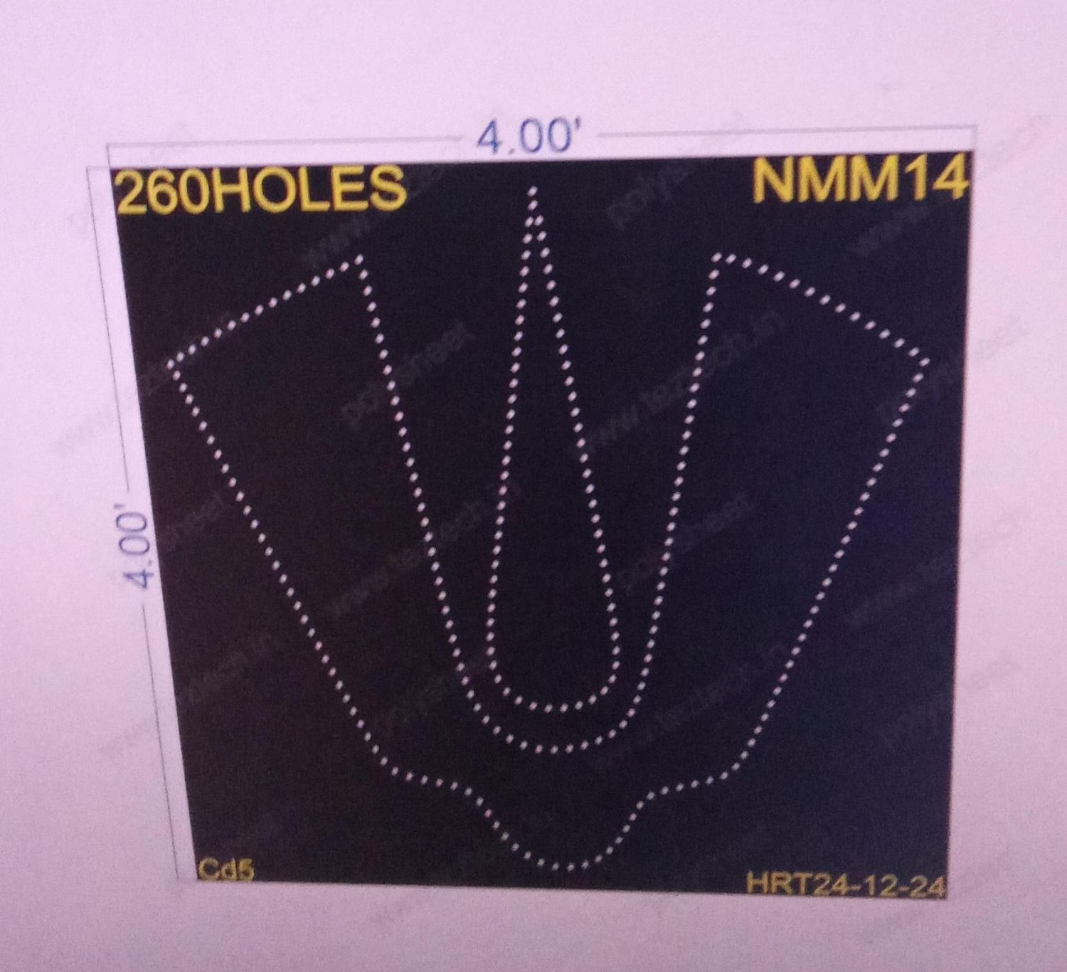 NMM14 NAMAM 4X4 FEET 260 HOLES