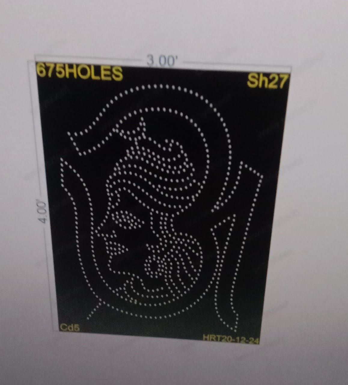 SH27 SHIVJI 4X3 FEET 675 HOLES