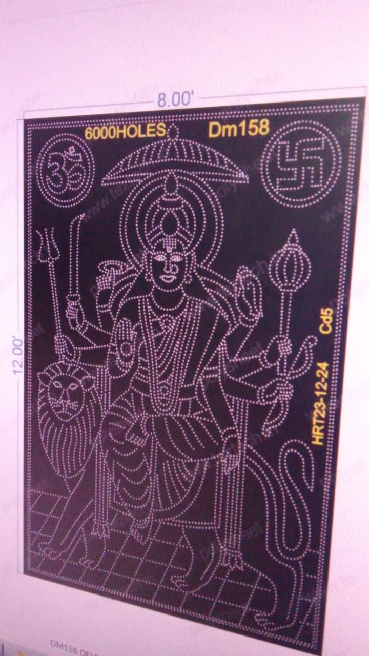 DM158  DEVI MATA 3 PARTS 12X8 FEET 6000 HOLES