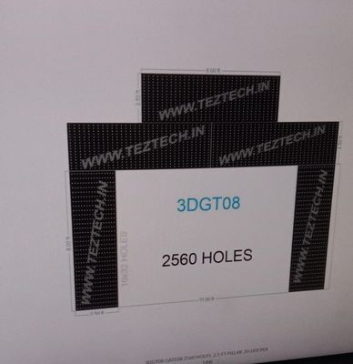 3DGT08 GATE08 2560 HOLES ,2.5 FT PILLAR ,16 LED PER LINE
