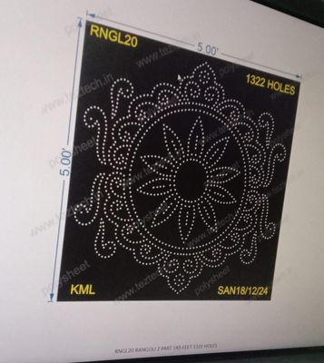 RNGL20 RANGOLI 2 PART 5X5 FEET 1322 HOLES