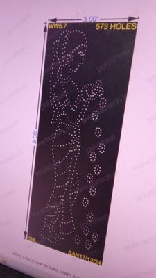 WW5.7 WELCOME WOMEN 1 PART 8X3 FEET 573 HOLES