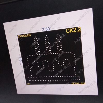CK2.2 CAKE 1 PART 3X3.5 FEET 231 HOLES