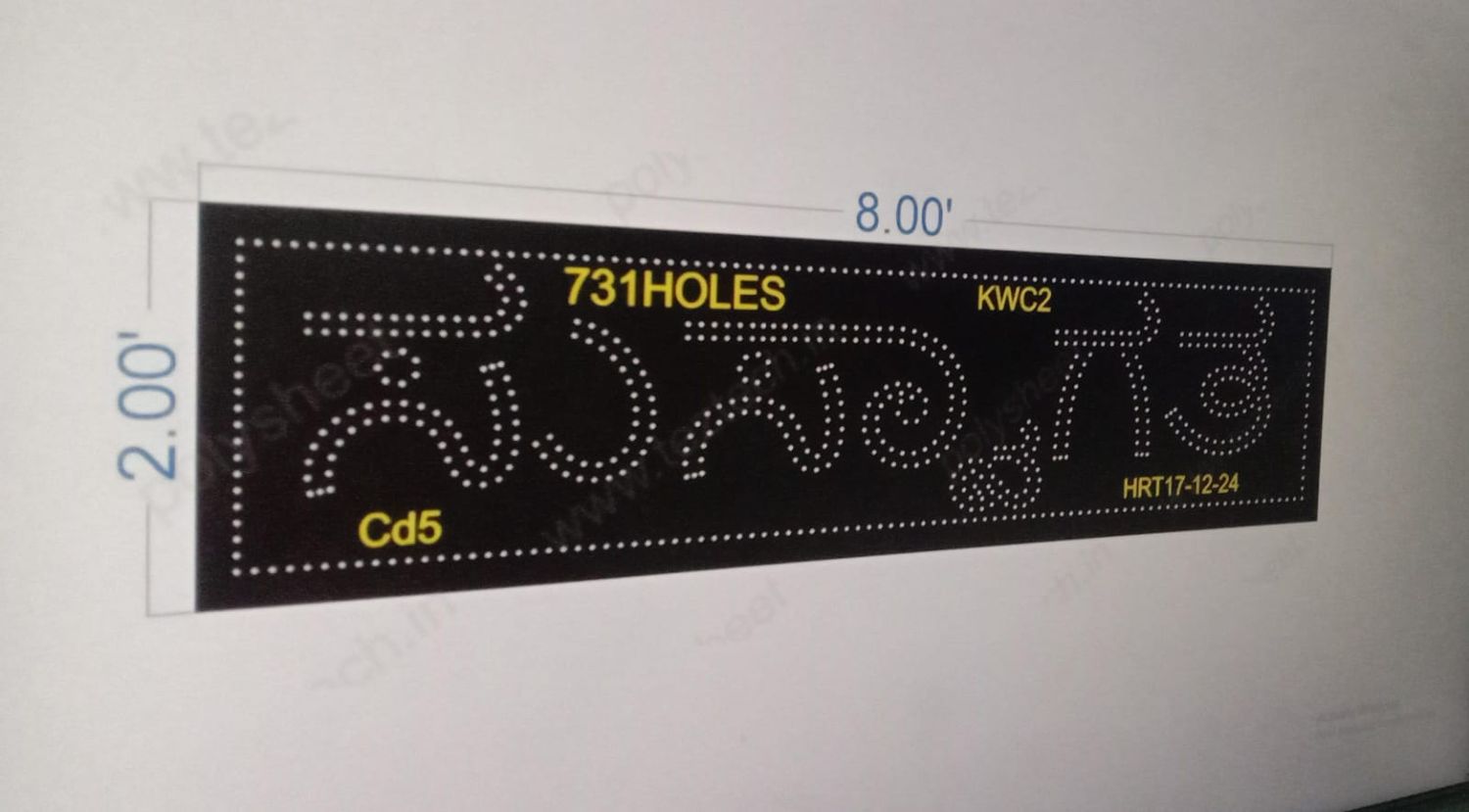 KWC2  KANADA WELCOME 2X8 FEET 731 HOLES