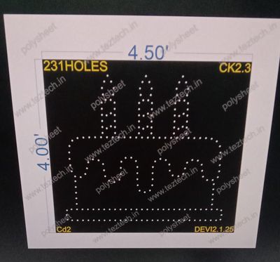 CK2.3 CAKE 1 PART 4X4.5 FEET 231 HOLES